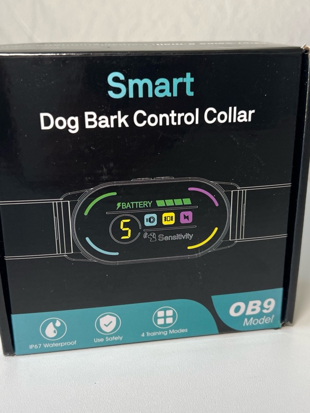 OB9 Model Dog Bark Control Collar - Black